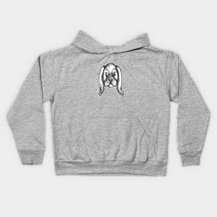 Bunny Sketch Kids Hoodie